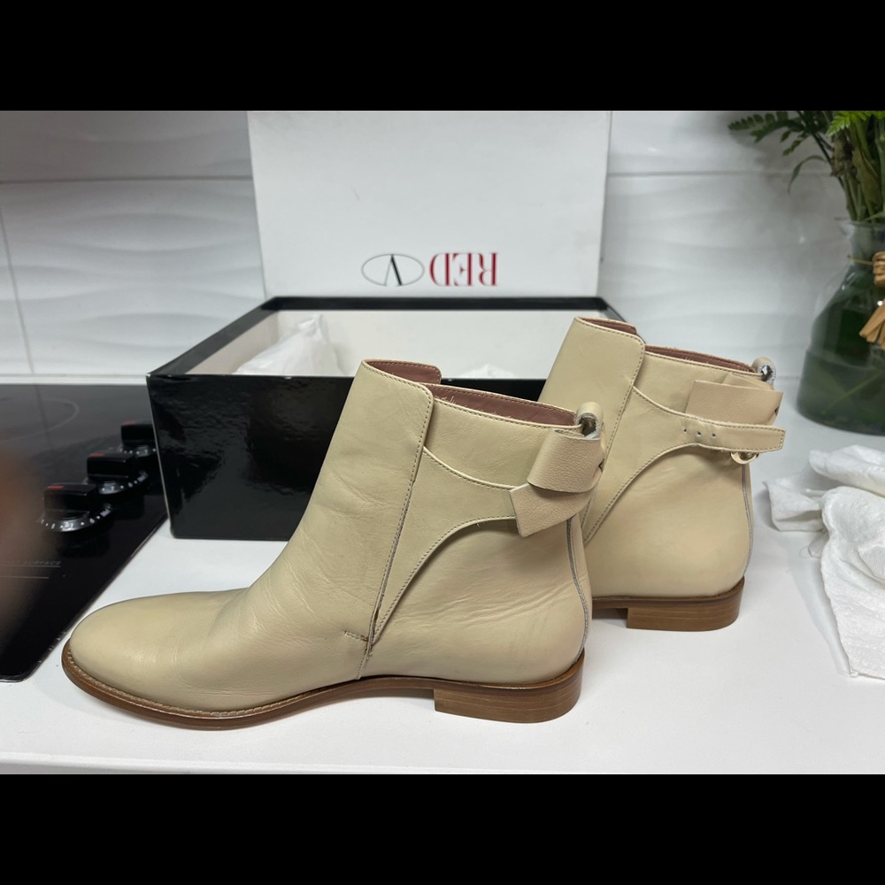 Red Valentino ankle bow boots